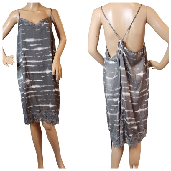 Aerie Gray Tie-Dye Slip Dress - Picture 7 of 16